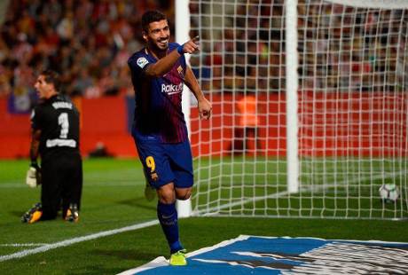 Con 2 autogoles, el Barcelona golea 3-0 al Girona en la Liga Española 2017-18