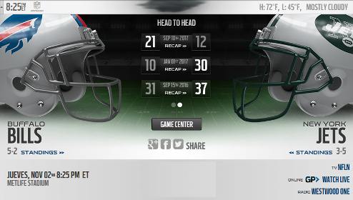 Resultado: NY Jets Vs Buffalo Bills [Vídeo Resumen] Ver Semana 9 NFL 2017