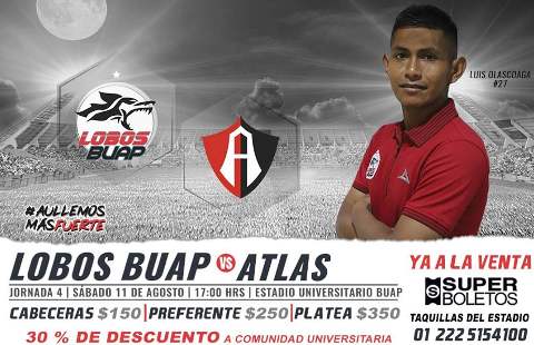 Resultado Lobos BUAP vs Atlas Vídeo Resumen ver Jornada 4 Torneo