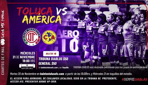 Toluca vs América EN VIVO Hora, Canal, Dónde ver Cuartos de Final Liga MX Femenil Apertura 2018