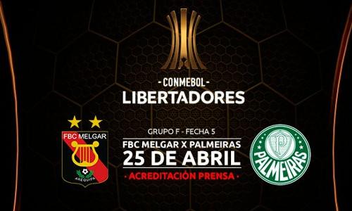 Melgar vs Palmeiras EN VIVO Hora, Canal, Dónde ver Copa Libertadores 2019