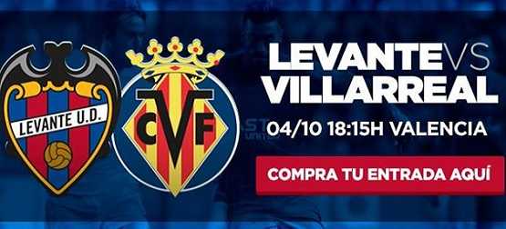 Levante vs Villarreal Jornada 7 Liga Española 2015-2016