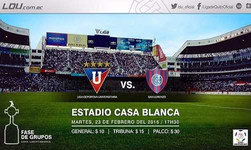 Liga de Quito vs San Lorenzo