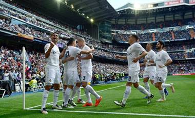 Real Madrid golea 4-0 a Eibar en la Liga Española 2015-2016