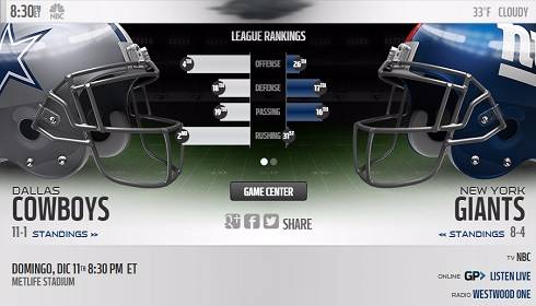 Dallas Cowboys vs NY Giants