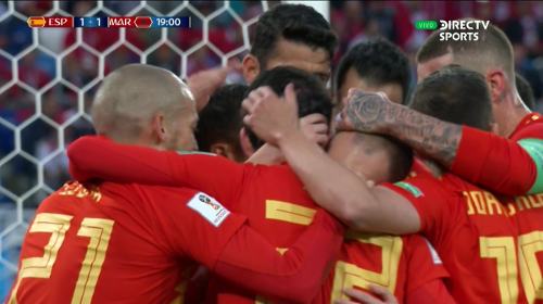 Gol de Isco- España vs Marruecos 1-1 Mundial 2018