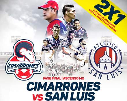 Cimarrones vs Atlético San Luis EN VIVO Hora, Canal, Dónde ver Cuartos de Final Ascenso MX Apertura 2018