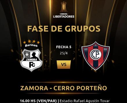 Zamora vs Cerro Porteño EN VIVO Hora, Canal, Dónde ver Copa Libertadores 2019