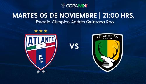 Atlante vs Venados en VIVO