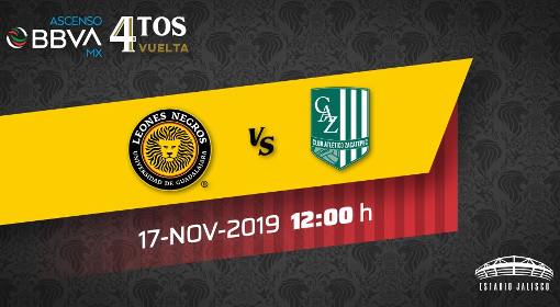 Resultado: Leones Negros vs Zacatepec [Vídeo Resumen Gol] ver Cuartos de  Final Ascenso MX Apertura 2019