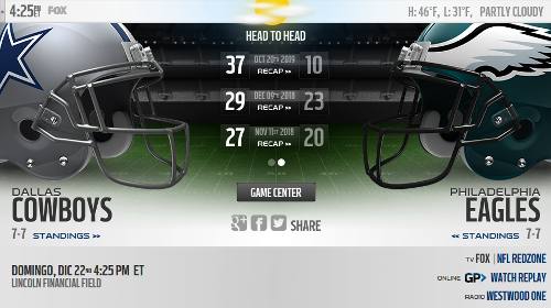 Philadelphia Eagles vs Dallas Cowboys