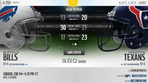 Resultado: Houston Texans Vs Buffalo Bills [Vídeo Resumen] Ver NFL ...