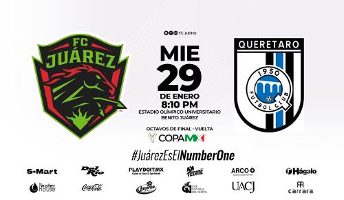 Juárez vs Querétaro EN VIVO Hora, Canal, Dónde ver Octavos de Final Copa MX 2019-2020