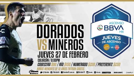 Dorados vs Mineros EN VIVO Hora, Canal, Dónde ver Jornada 6 Ascenso MX Clausura 2020