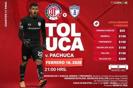 Toluca vs Pachuca EN VIVO Hora, Canal, Dónde ver Cuartos de Final Copa MX 2019-2020