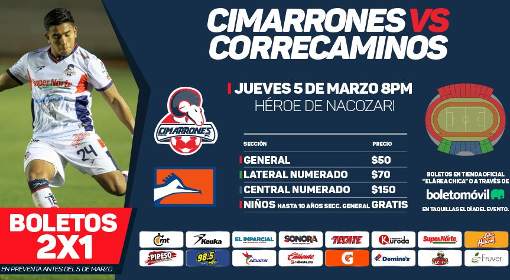 Cimarrones vs Correcaminos