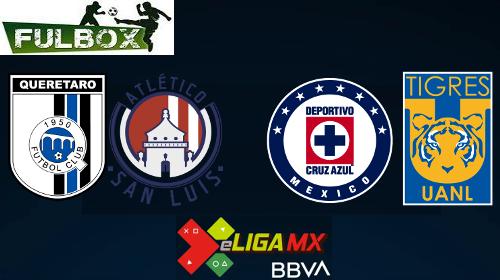 Querétaro vs Atlético San Luis - Cruz Azul vs Tigres