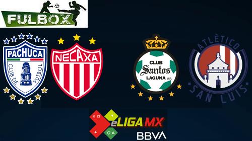 Pachuca vs Necaxa - Santos vs Atlético San Luis