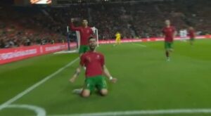 Portugal vs Macedonia 2-0 Repechaje Eliminatorias UEFA 2022