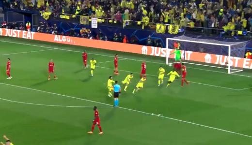 Repetición Gol de Francis Coquelin Villarreal vs Liverpool 2-0
